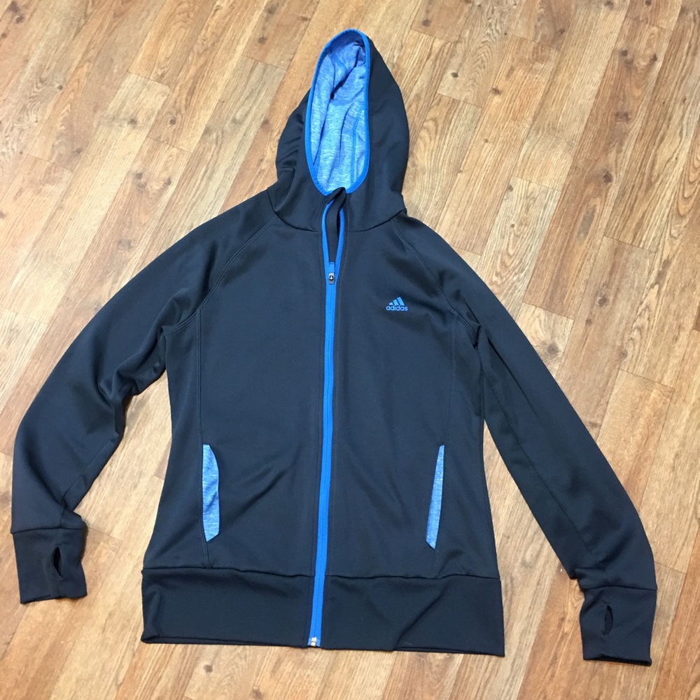 Adidas ClimaWarm Zip-up Hoodie w/ Thumb Holes